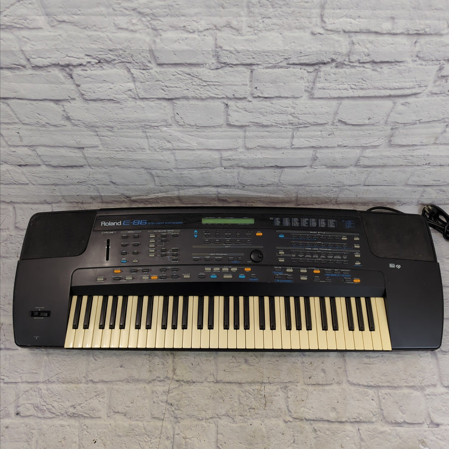 Vintage 1990s Roland E-86 Intelligent Synthesizer