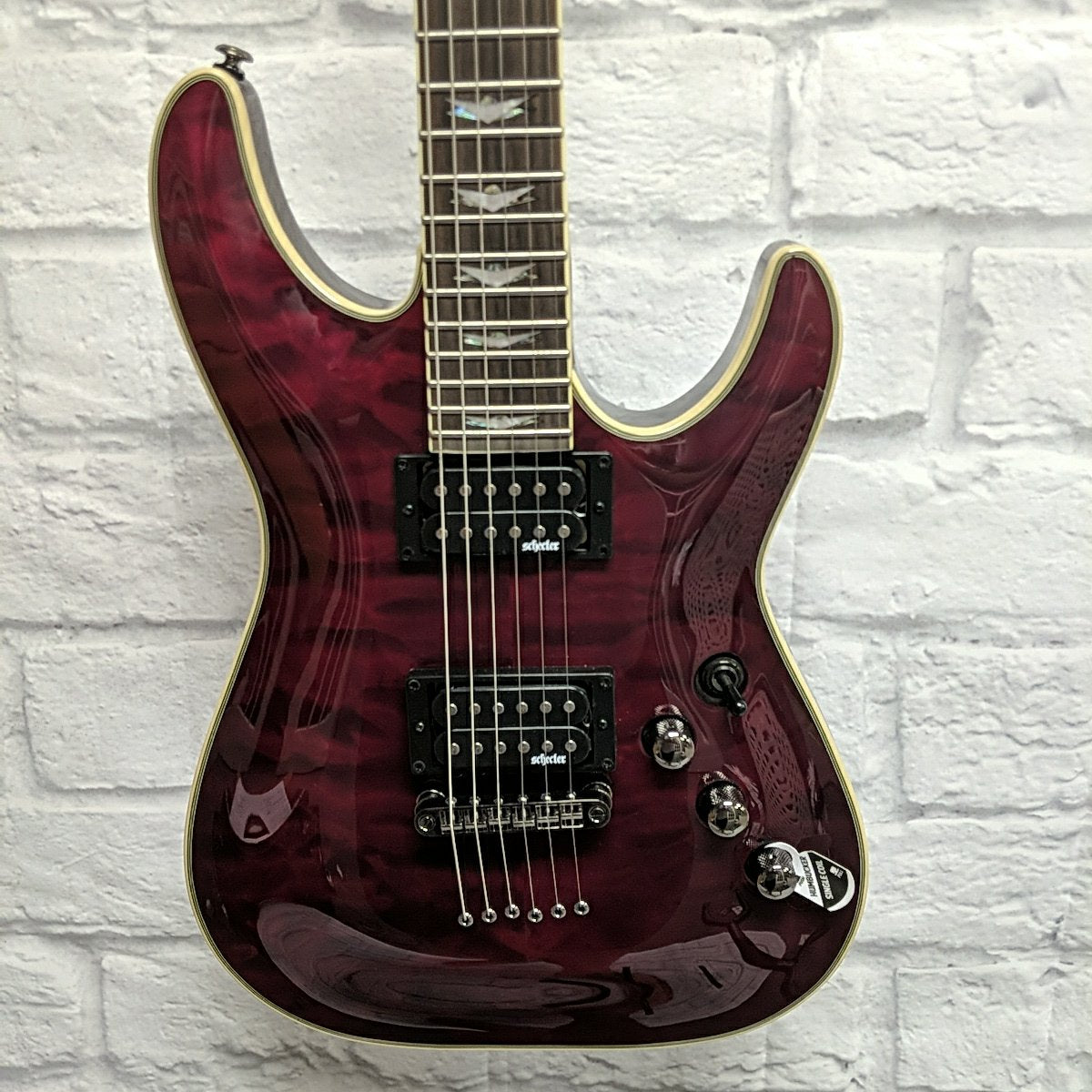 Schecter Omen Extreme 6 Electric Guitar- Black Cherry