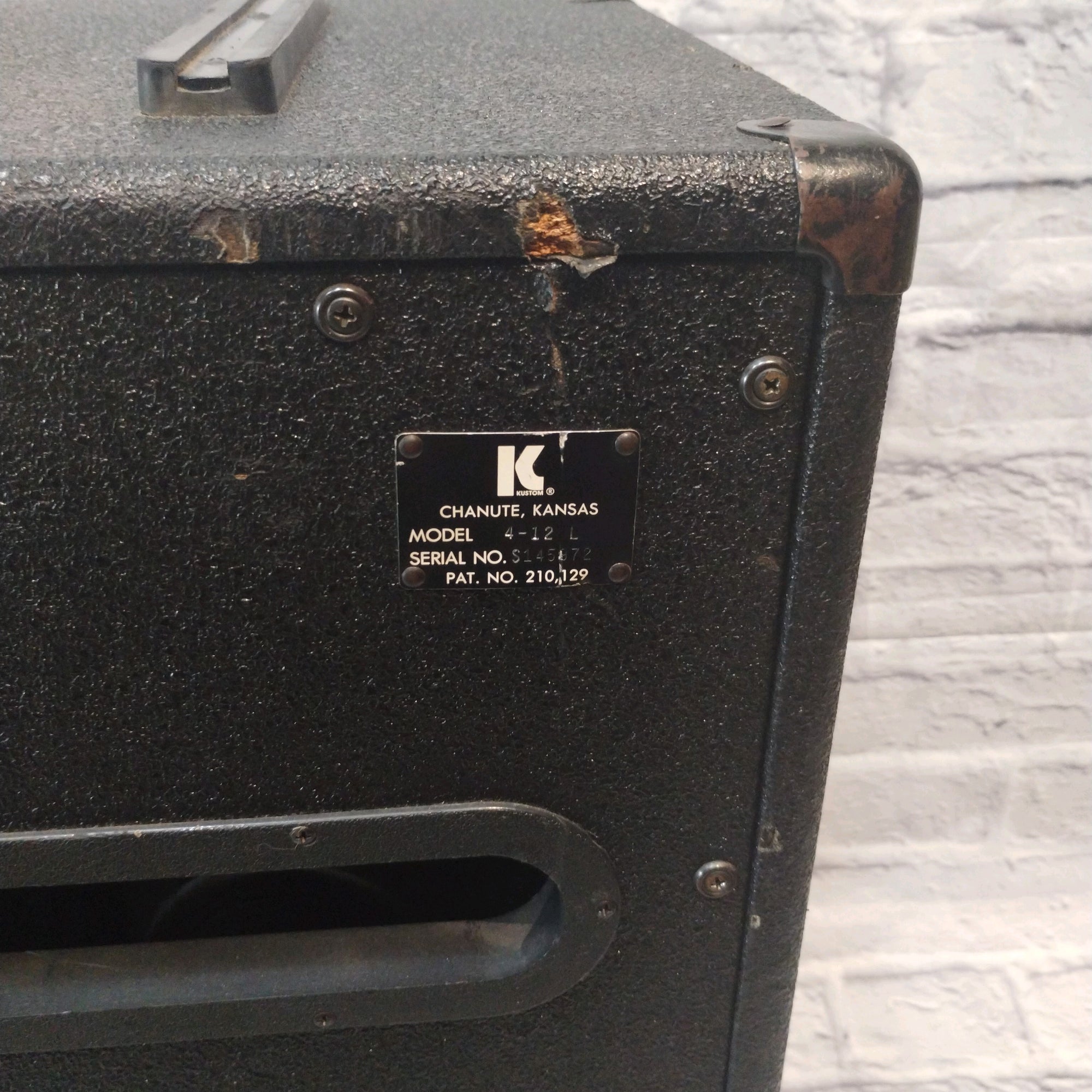 Kustom 412L Guitar Speaker Cabinet