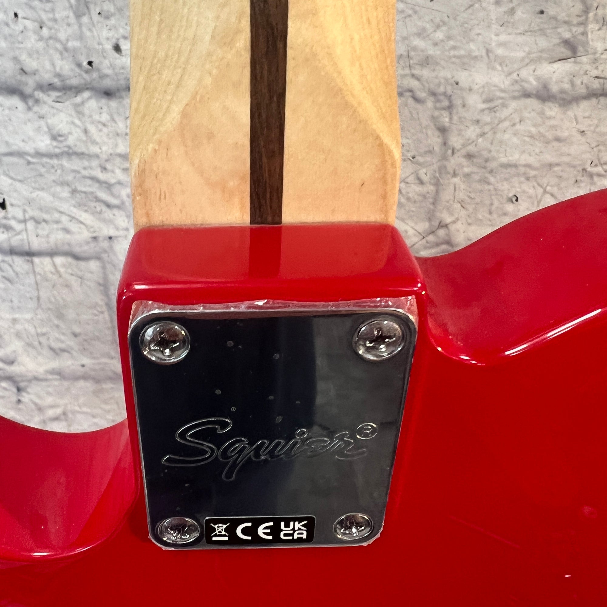Squier Sonic Telecaster Red with White Pearl Pickguard Electric Guitar