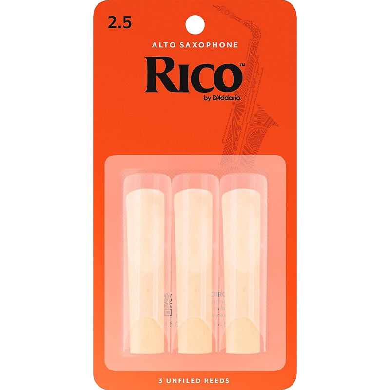 Rico Alto Saxophone Reeds 2.5 - 3-pack
