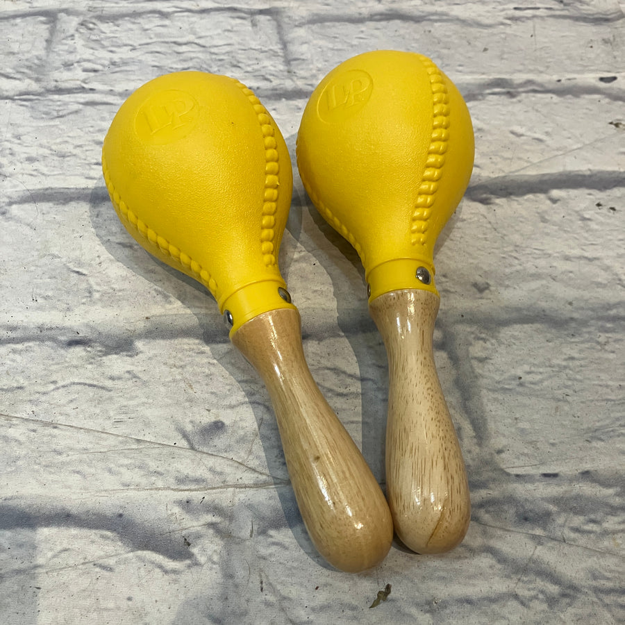 LP Latin Percussion Yellow Maracas LP 281 Pair