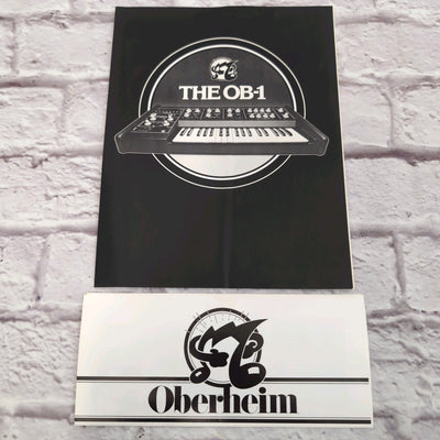 Oberheim 1978 Vintage Product Catalogue and OB-1 Flyer from NAMM