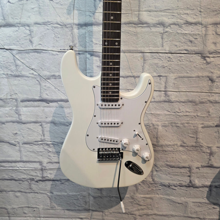 Rafferty Guitars White Strat Electric Guitar