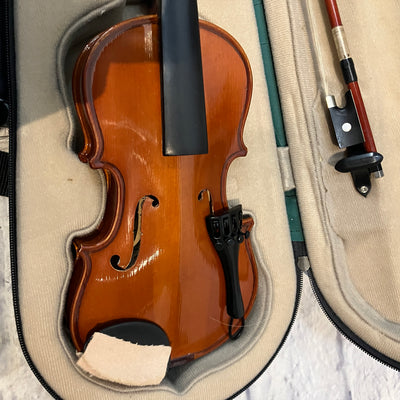 Palatino VN-450 1/10 Size Violin w/ Case and Bow - AS IS