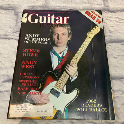 Guitar Player September 1982 "Andy Summers of The Police" - Vintage Guitar Magazine