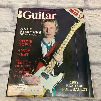 Guitar Player September 1982 "Andy Summers of The Police" - Vintage Guitar Magazine