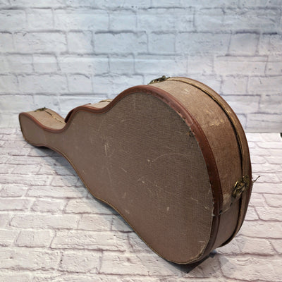 Unknown Vintage Acoustic Guitar Chipboard Hard Case