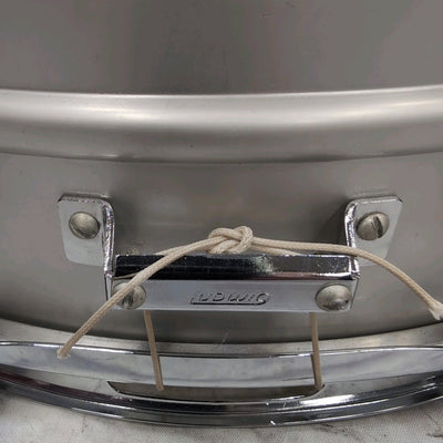 Ludwig Acrolite No 404 1970s 8-Lug Aluminum 5x14 Snare Drum Blue/Olive Badge w/blue case