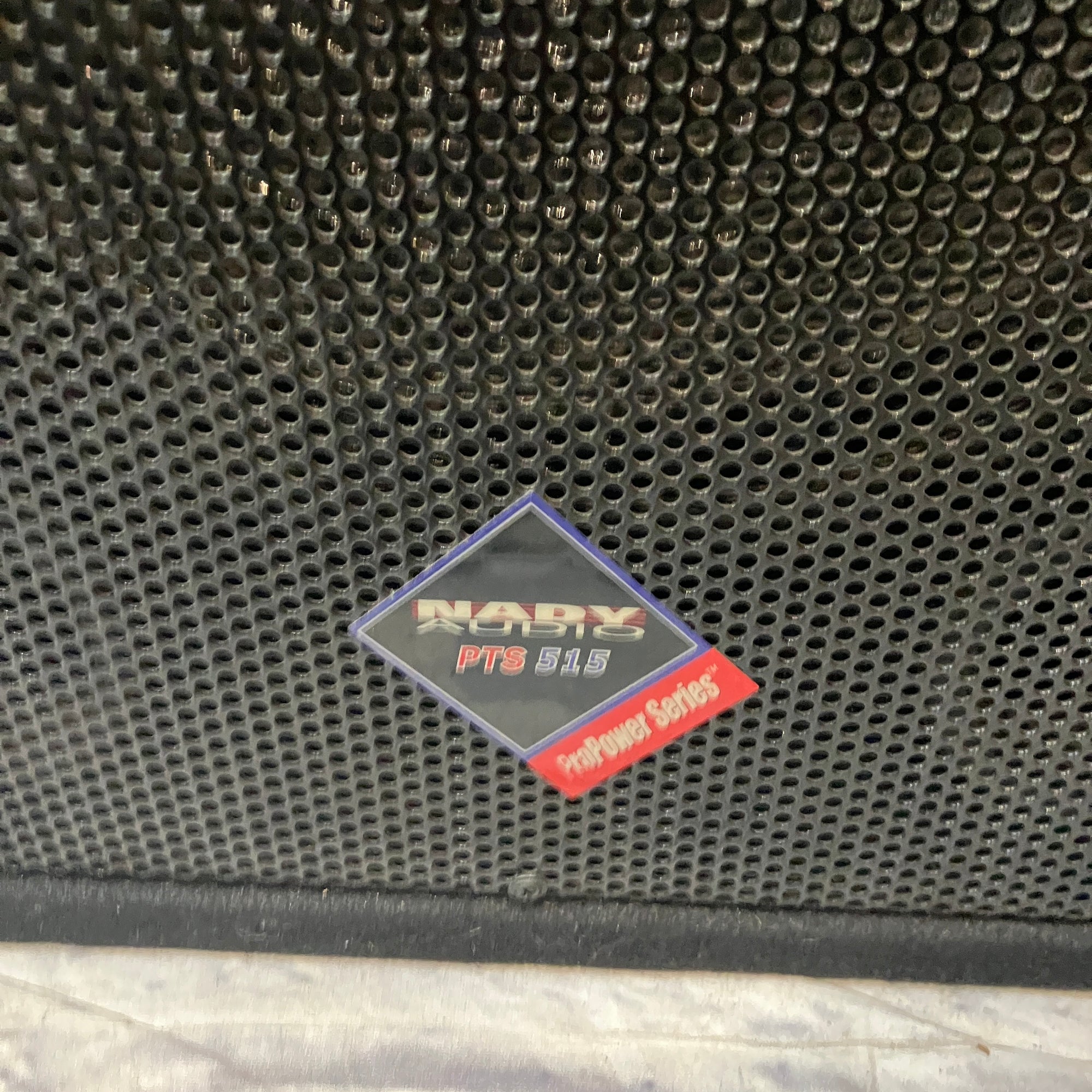 Pair of Nady PTS515 12" 400 Watt 2-Way Trapezoid Speaker Cabinets