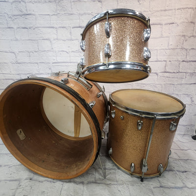 Slingerland Vintage 1961 3pc Champagne Sparkle Drum Set