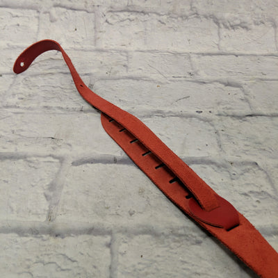 Unknown Leather Guitar Strap Red / Clay