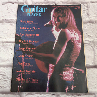 Guitar Player April 1973 Steve Howe Vintage Guitar Magazine