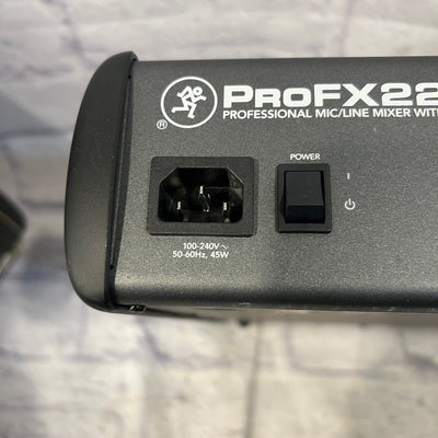 Mackie ProFX22 V1 22 Channel Passive Mixer with Effects