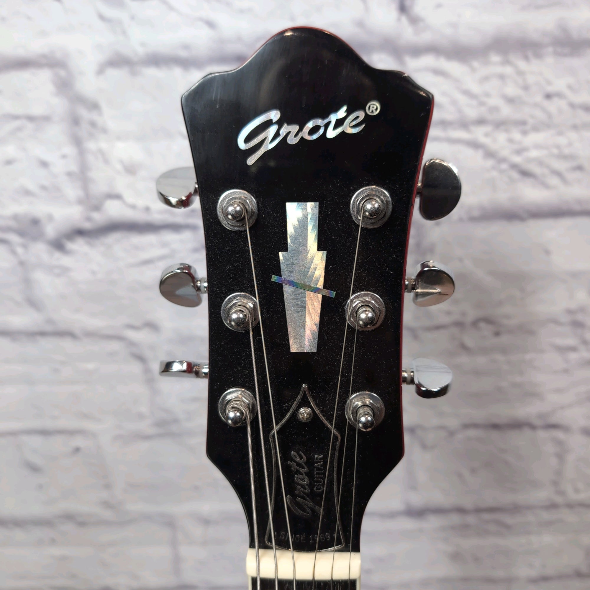 Grote Jazz Guitar w/ P90 GRWB-ZTTR Hollow Body Electric Guitar - Red