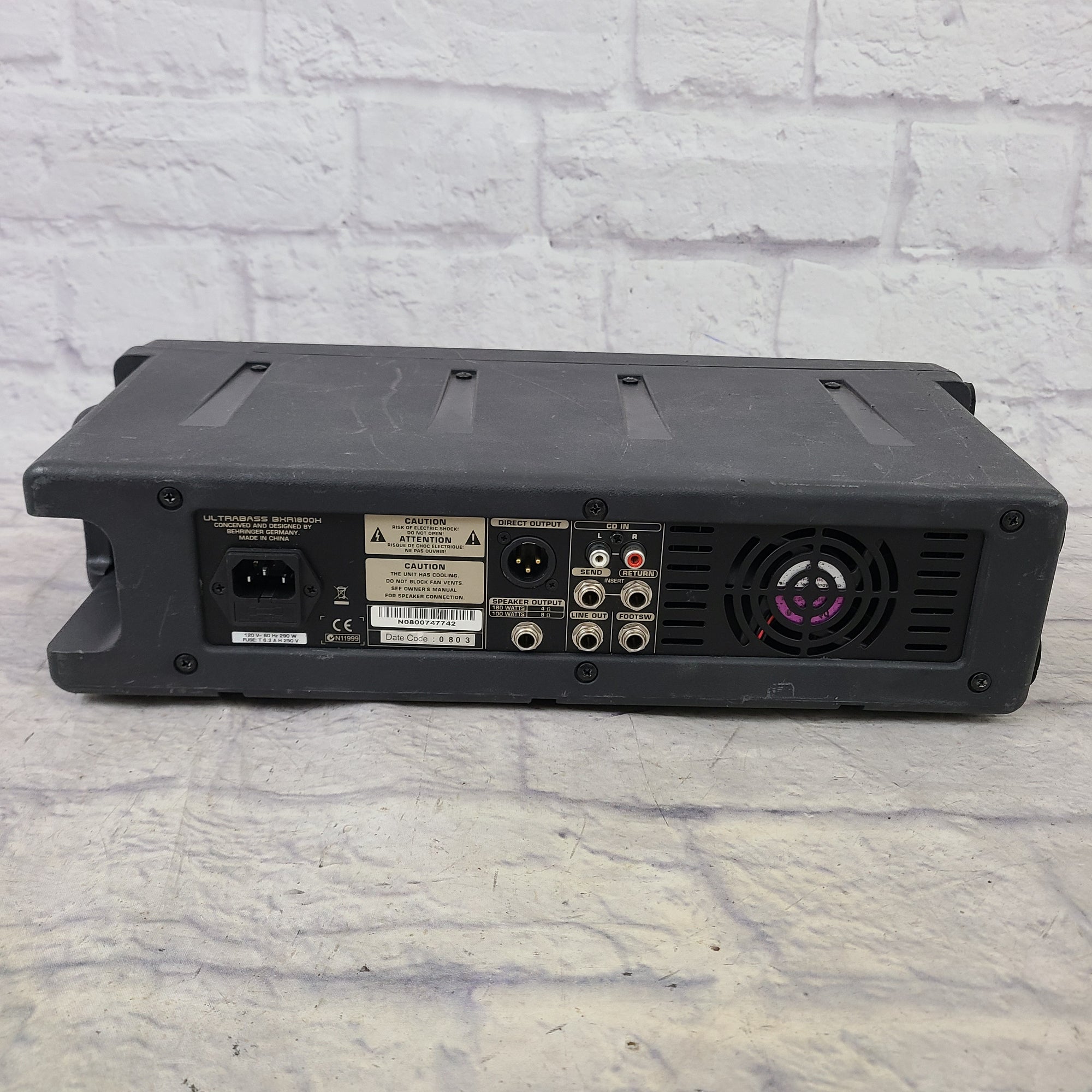 Behringer Ultrabass BXR1800H Bass Head