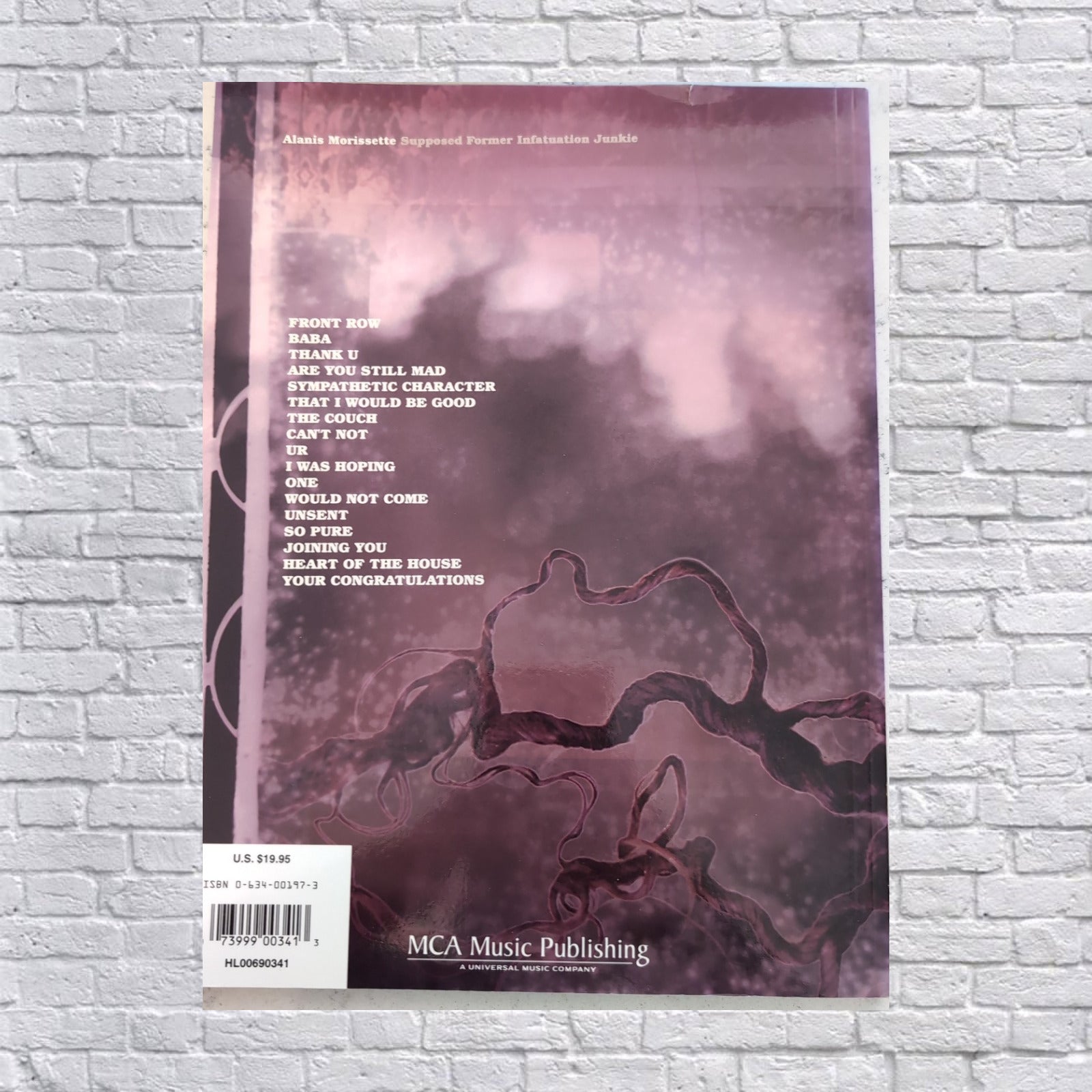 Alanis Morissette - Supposed Former Infatuation Junkie -Piano Vocal Guitar Songbook