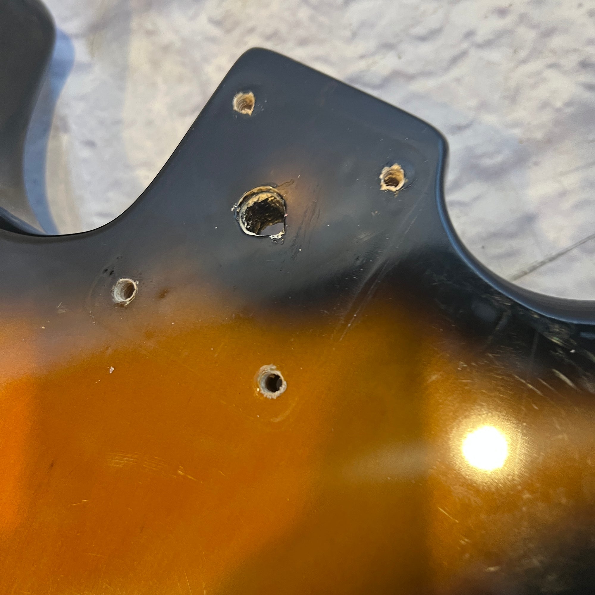 Unknown Plywood Loaded Strat Body Sunburst