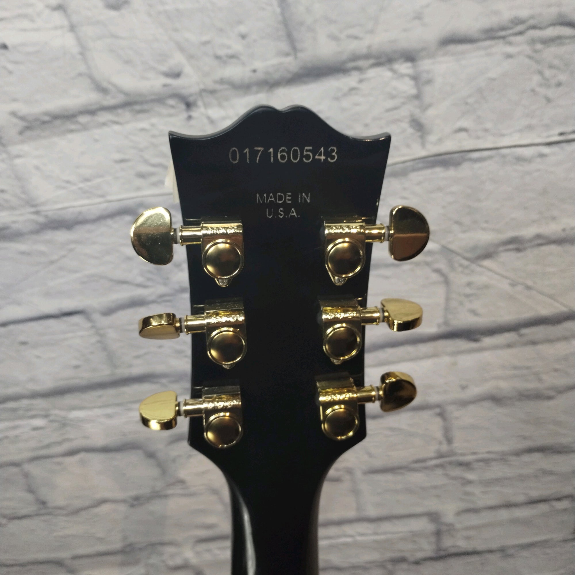 Unknown Ebony Les Paul Custom Style Guitar