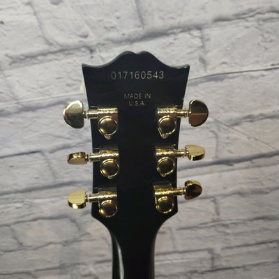 Unknown Ebony Les Paul Custom Style Guitar