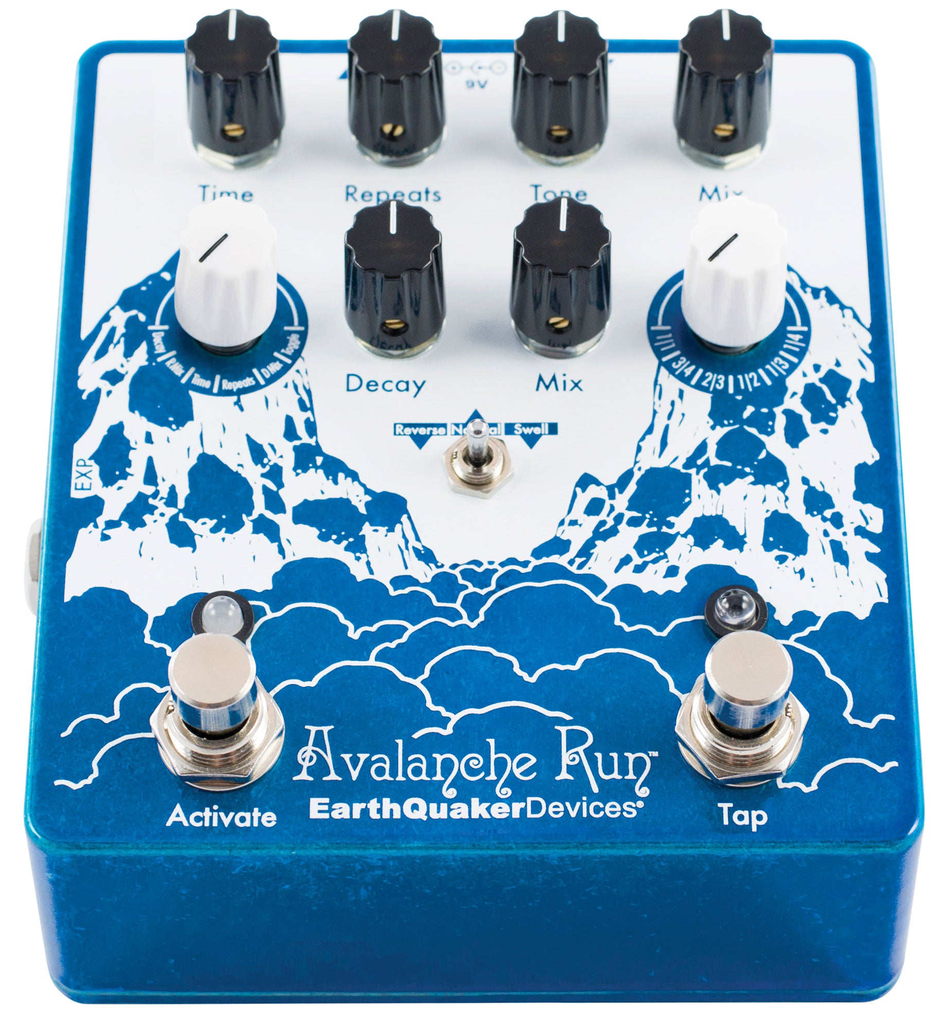 EarthQuaker Devices Avalanche Run Stereo Delay & Reverb with Tap Tempo Pedal V2