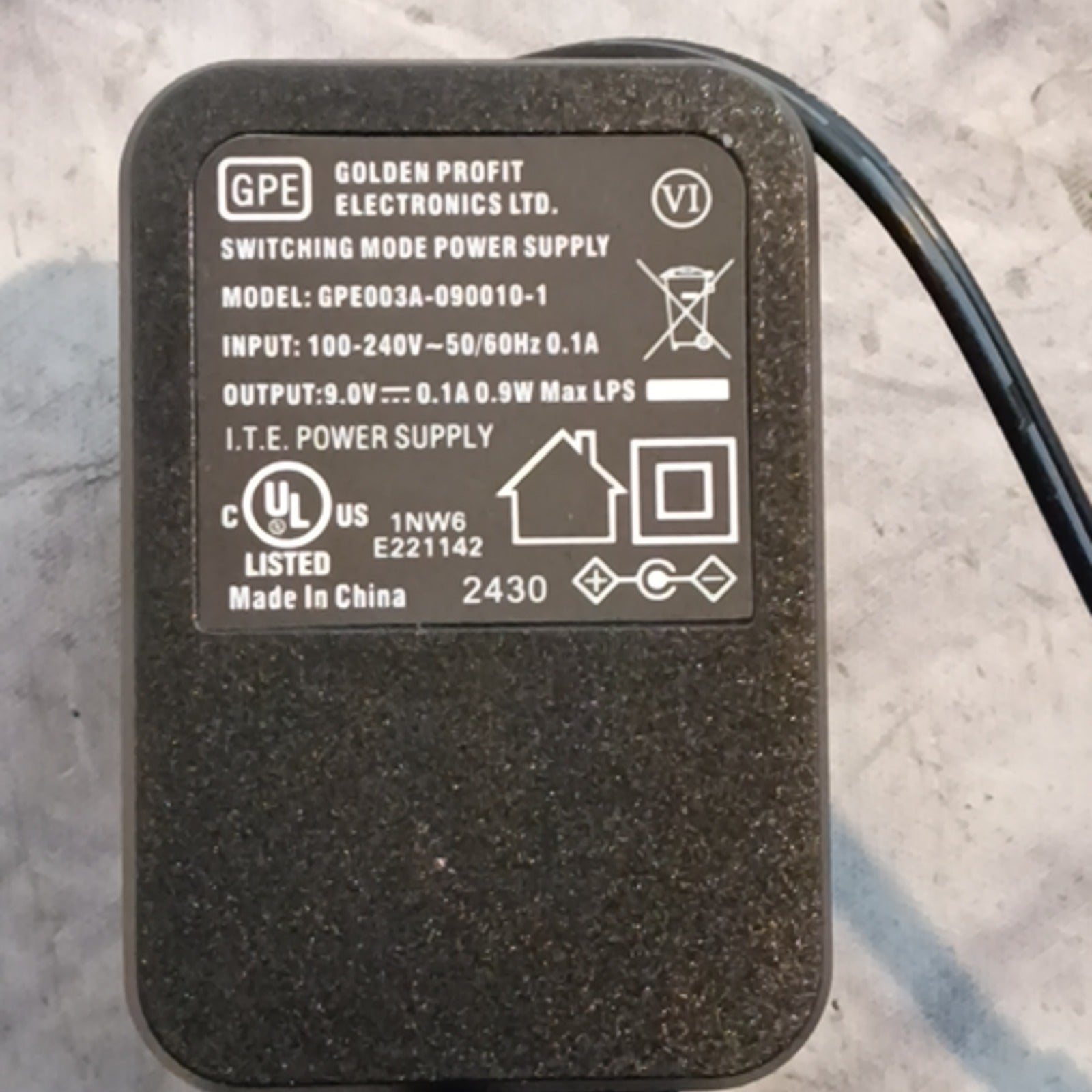 Behringer PSU-SB 9V 100ma Power Supply
