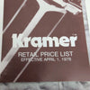 Kramer 1978 Product Catalog Guitar Book