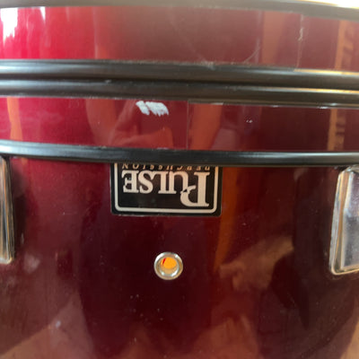 Pulse percussion Wine Red 22" kick drum