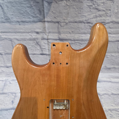 Unknown Strat Style Electric Solid Ash Guitar Body - Natural Finish
