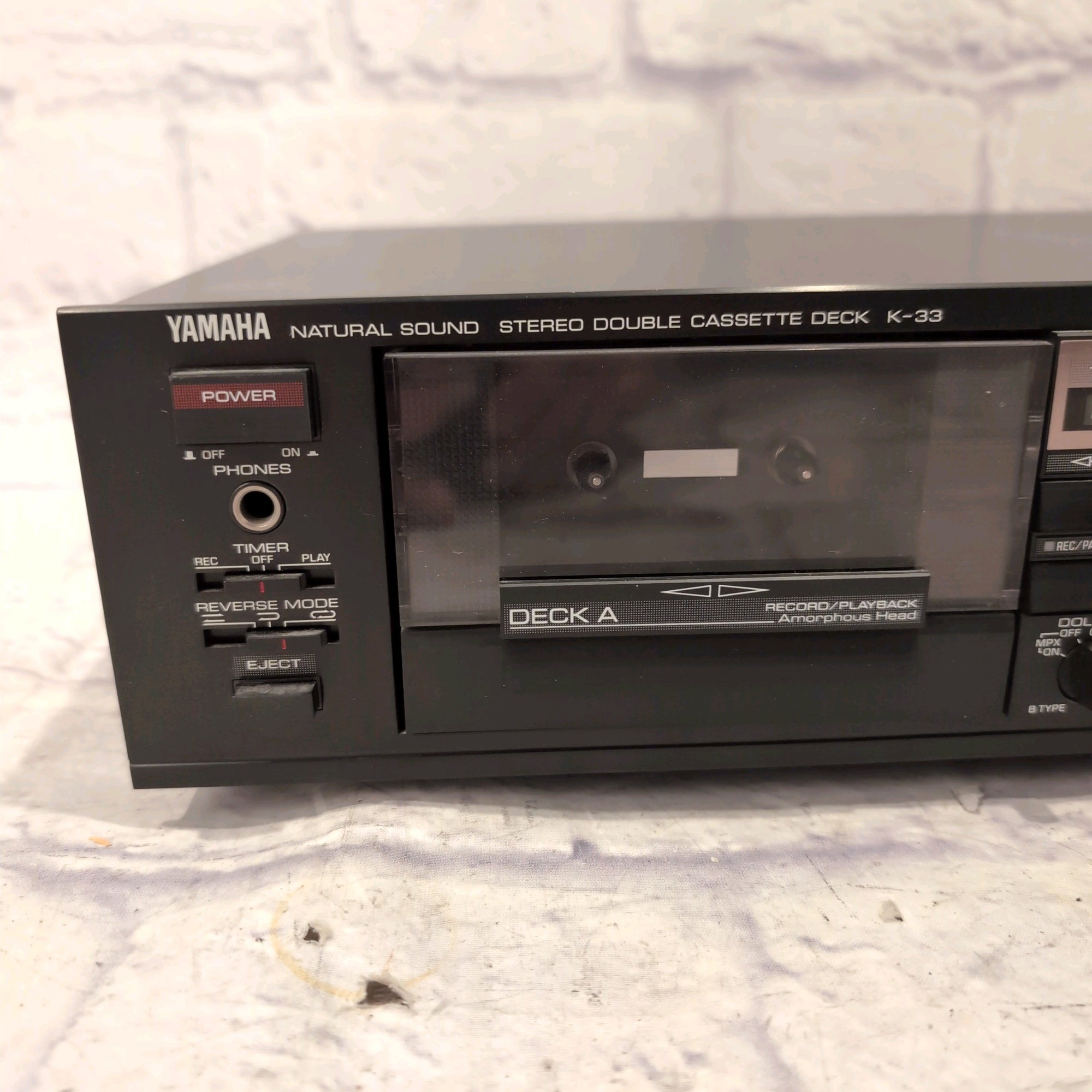 Yamaha Natural Sound Stereo Double Cassette Deck K-33