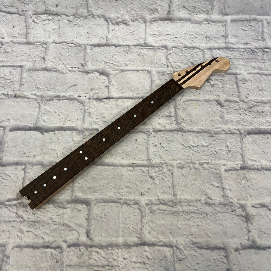 Unknown Strat Style Unfinished Neck Project Maple/Rosewood 5 Pc  Neck