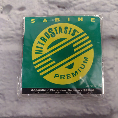 Sabine NitroStasis Premium 13-58 Phosphor Bronze Acoustic Strings
