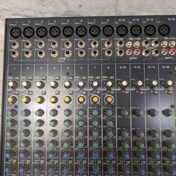 Yamaha EMX5016CF 16 Channel 500-Watt Powered Analog Mixer - Evolution Music