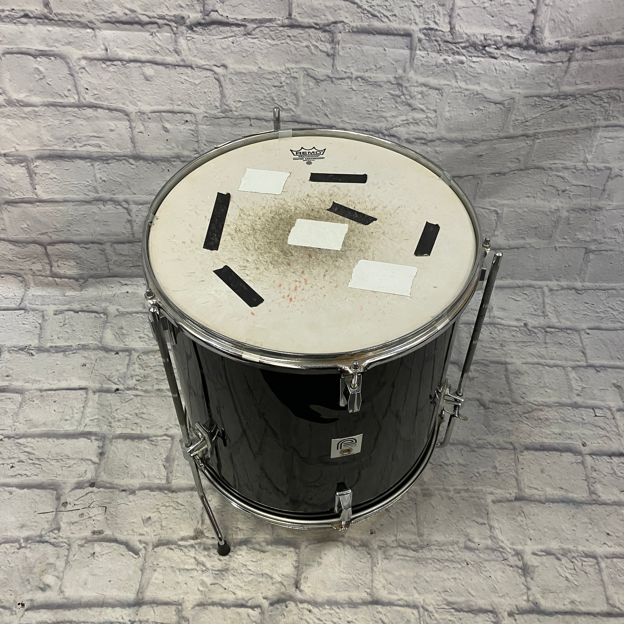 Percussion Plus 16 Black Floor Tom