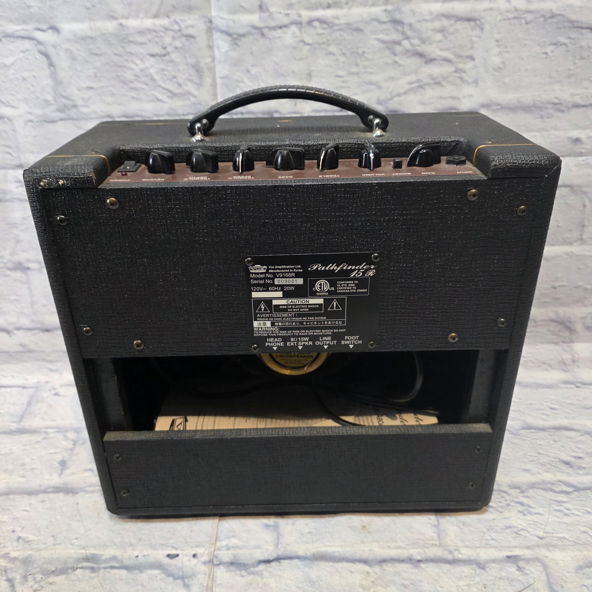 Vox Pathfinder 15R Guitar Combo Amp