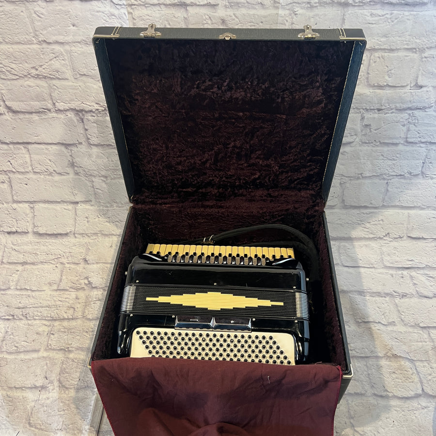 Unknown Vintage Italian Accordion with Narrow Keys