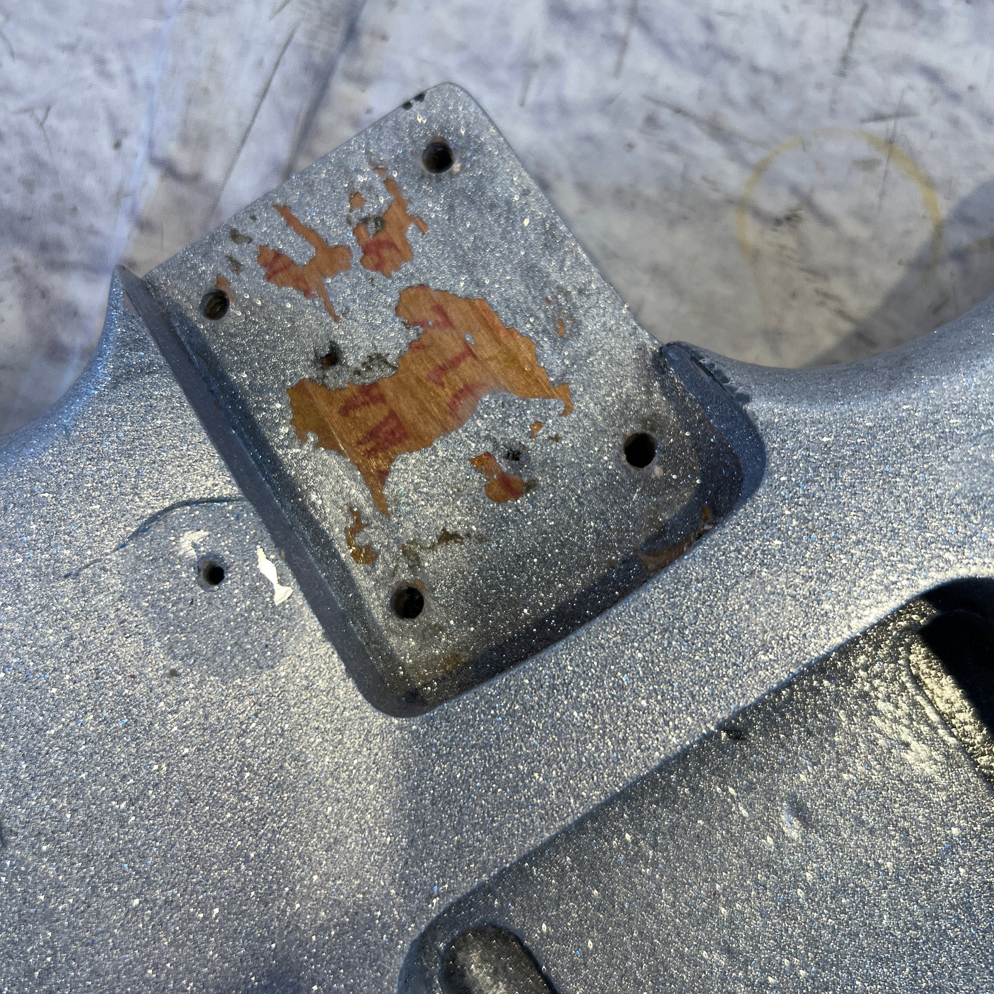 Squier Unknown Offset Silver Sparkle Body