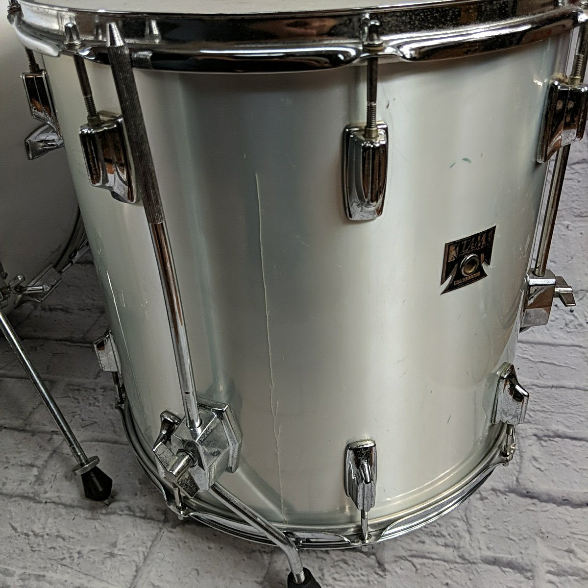 Tama ImperialStar Metallic White Zola Coat Drum Kit 12 14 16