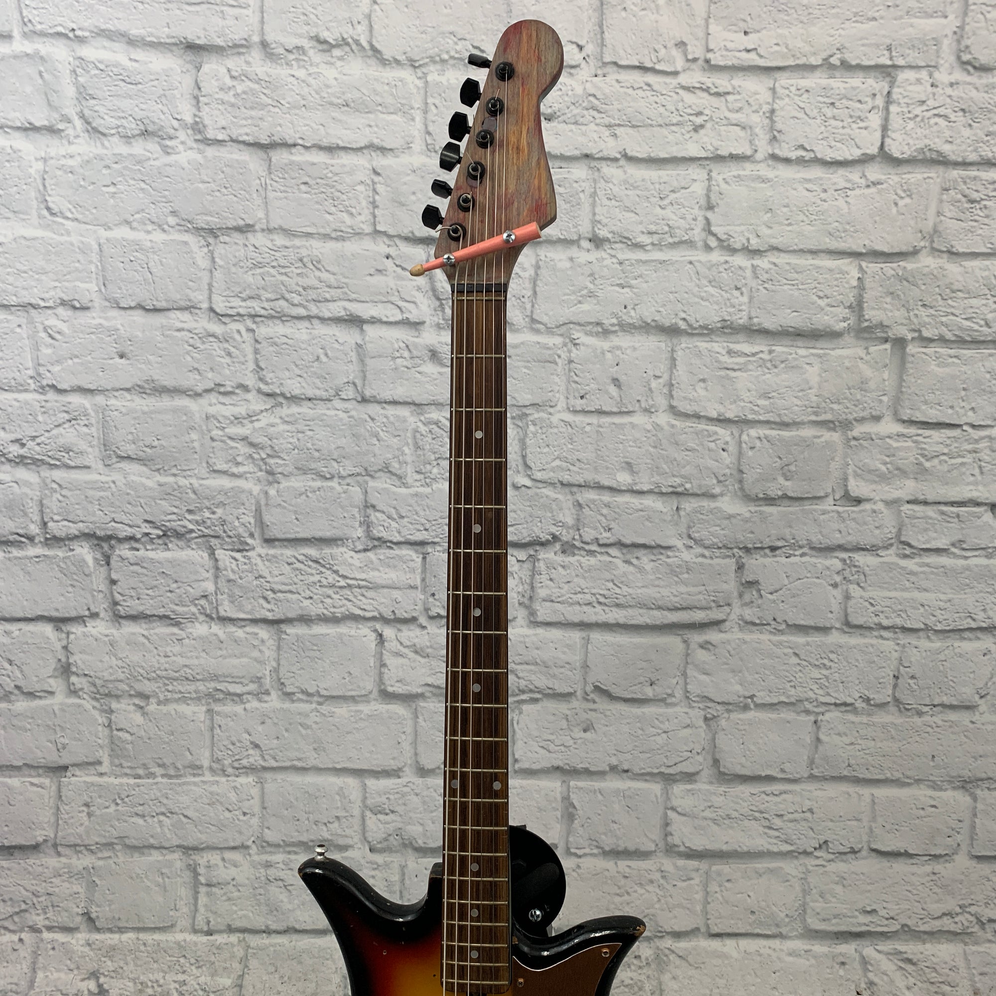 Vintage 1961 Teisco Tulip Bass Converted to Baritone Electric Guitar
