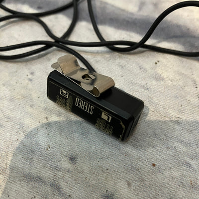 Aiwa Stereo Lavalier Clip Mic Microphone