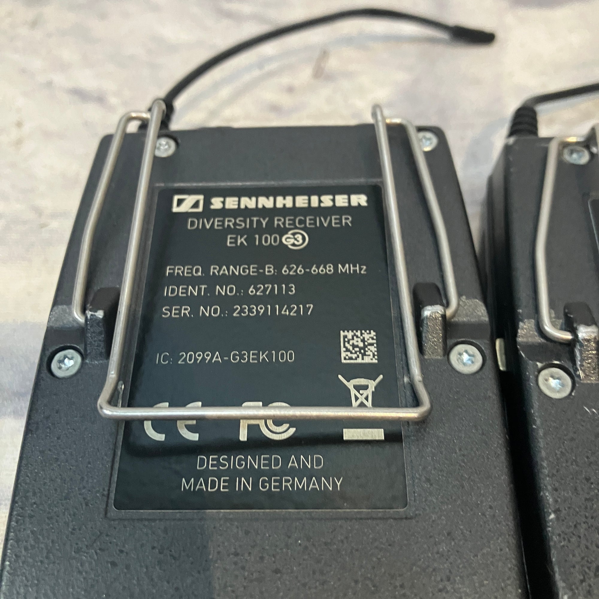 Sennheiser EW-100 G3 SK-100 Transmitter + EK-100 Receiver 626-668 MHz Wireless Mic System