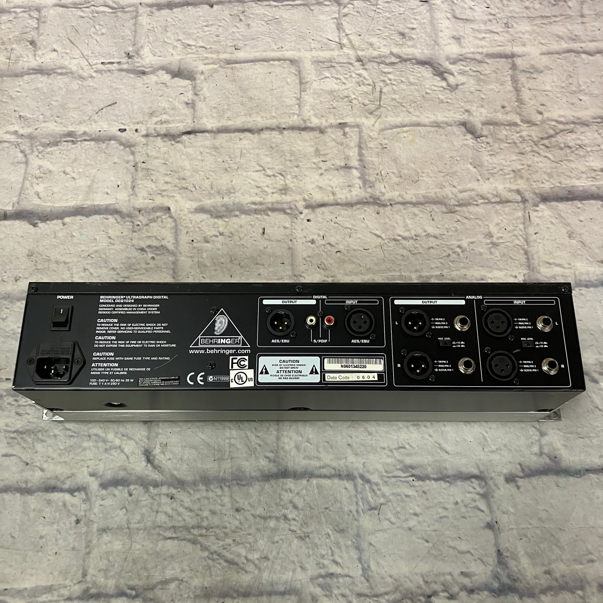 Behringer Ultragraph Digital DEQ1024 Rack EQ