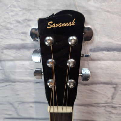 Savannah SGD-10-BK Acoustic Guitar - Black