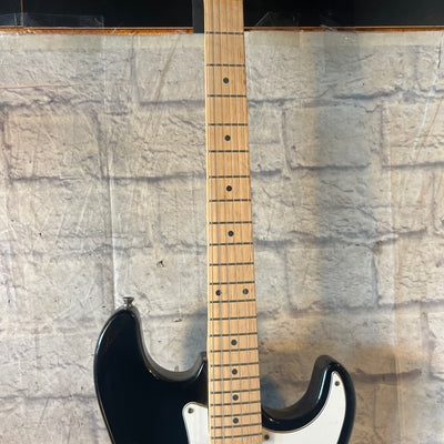 Kona Strat Style Solid Body Black Electric Guitar