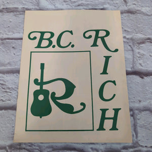 BC Rich 1978 Product Catalog Guitar Book
