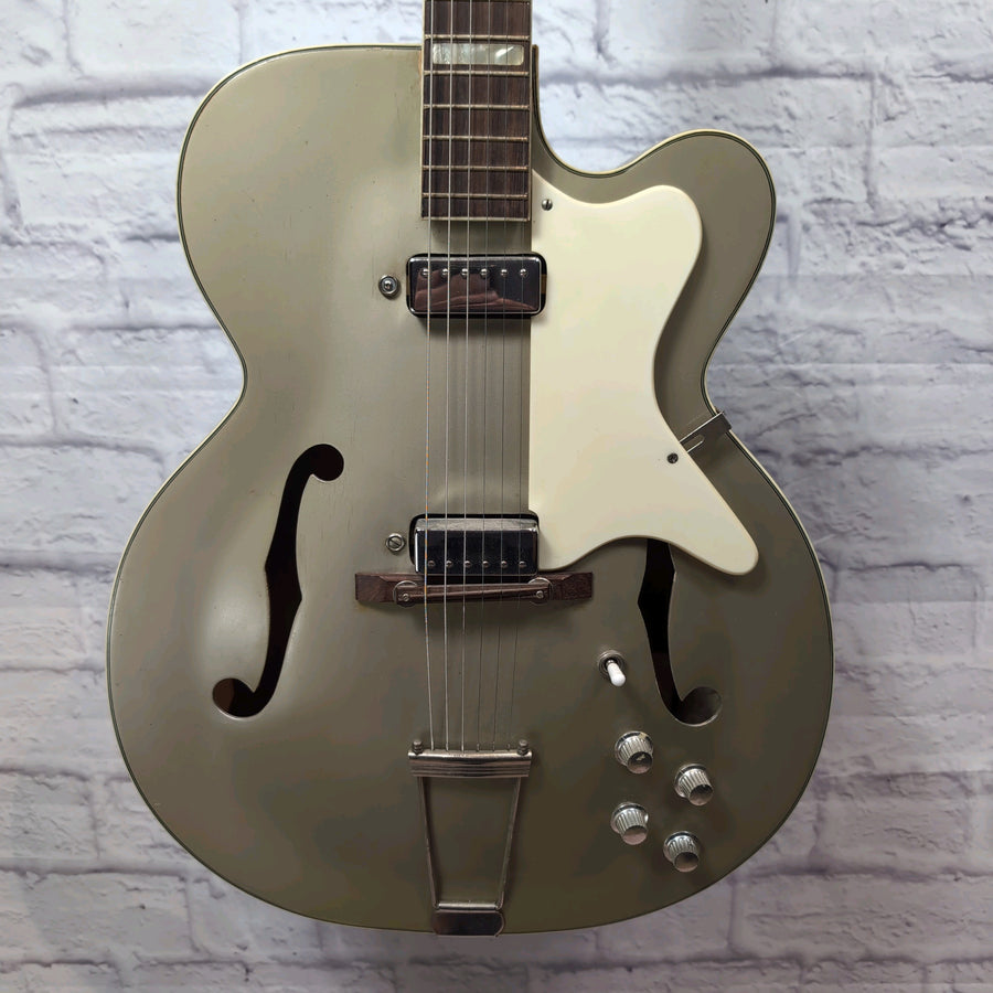 1958 Kay Airline Upbeat 192M Vintage Archtop Electric Guitar - Silver