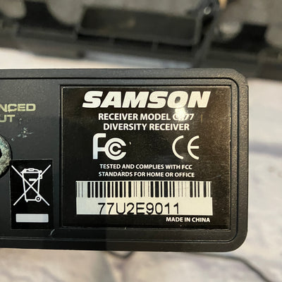 Samson Concert 77  UHF True Diversity Wireless System - AS IS