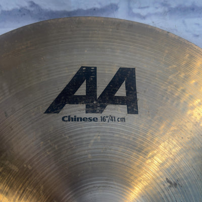 Sabian 16 AA Chinese China Cymbal