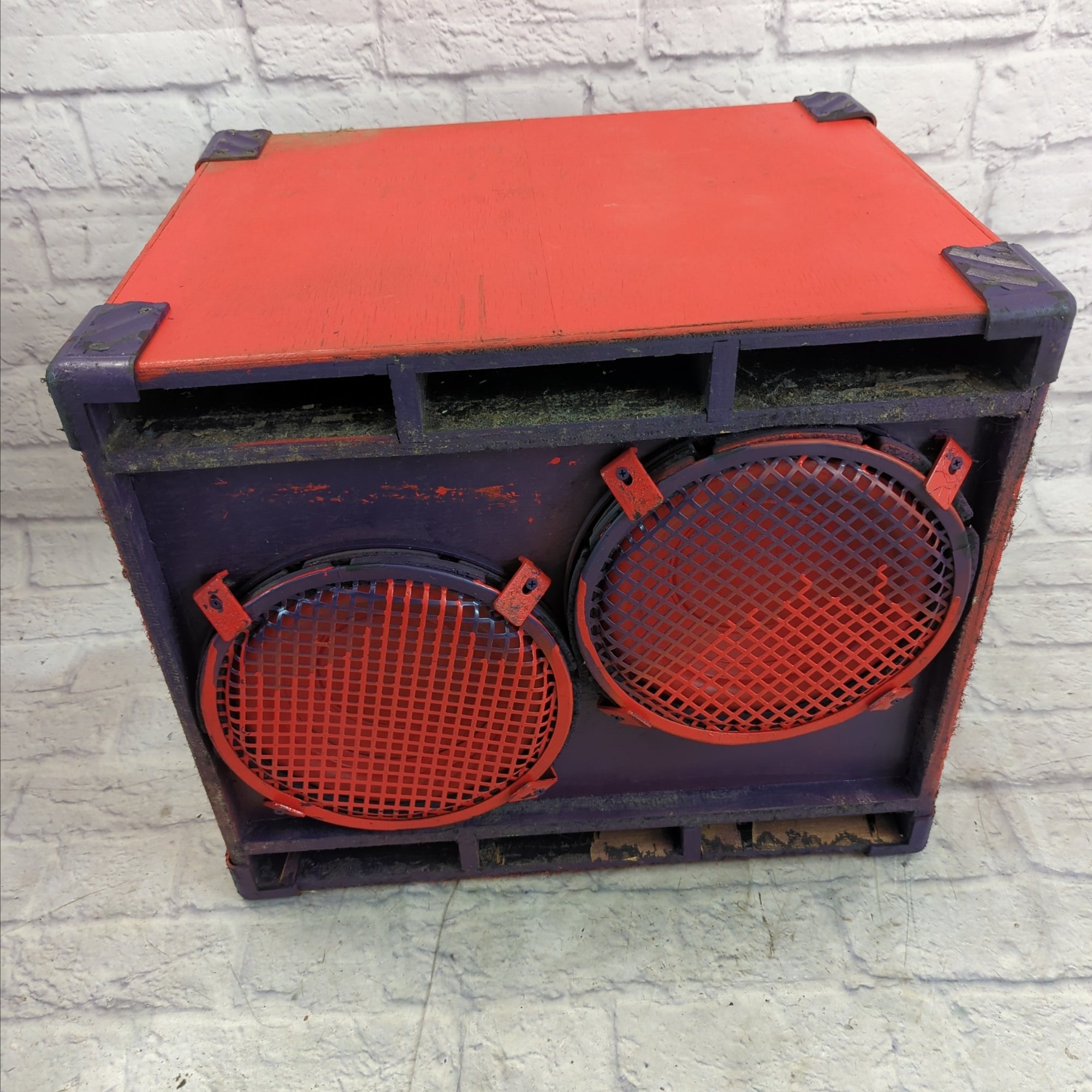 Painted Eden 2x10 Bass Cab - NON FUNCTIONING AS IS