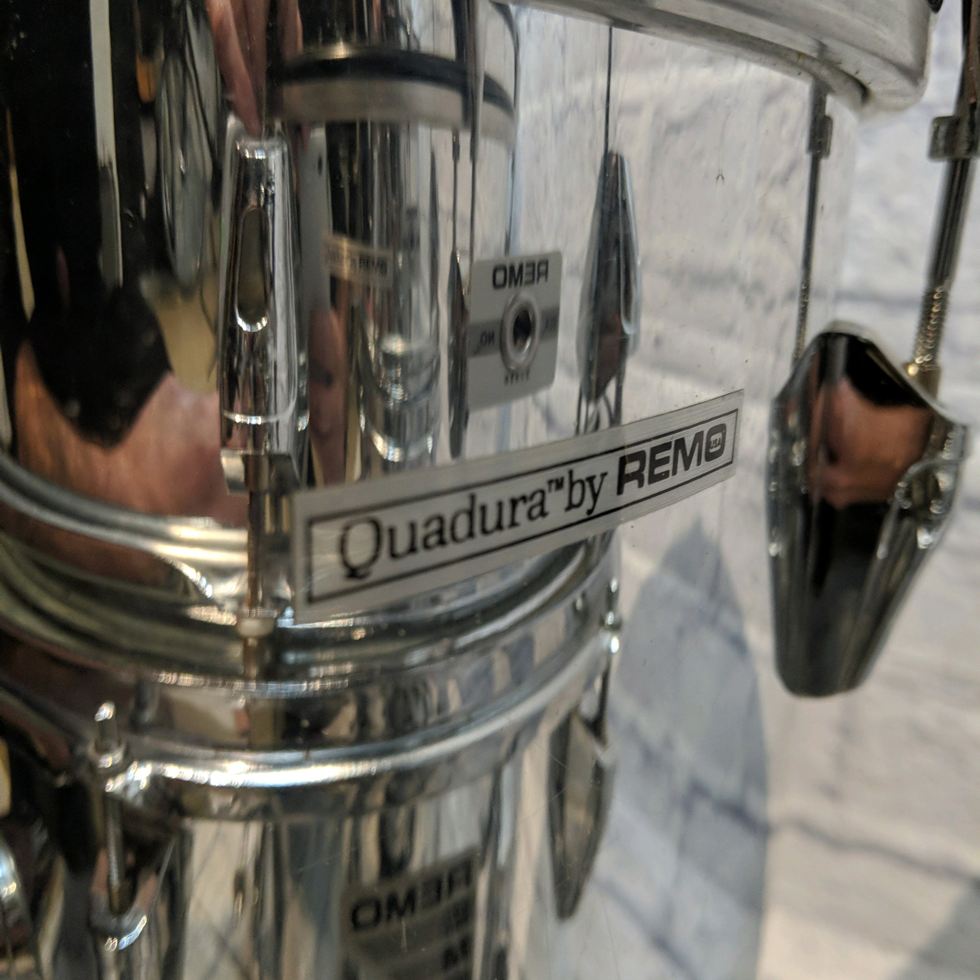Remo Quadura 4 Piece Drum Kit - Chrome